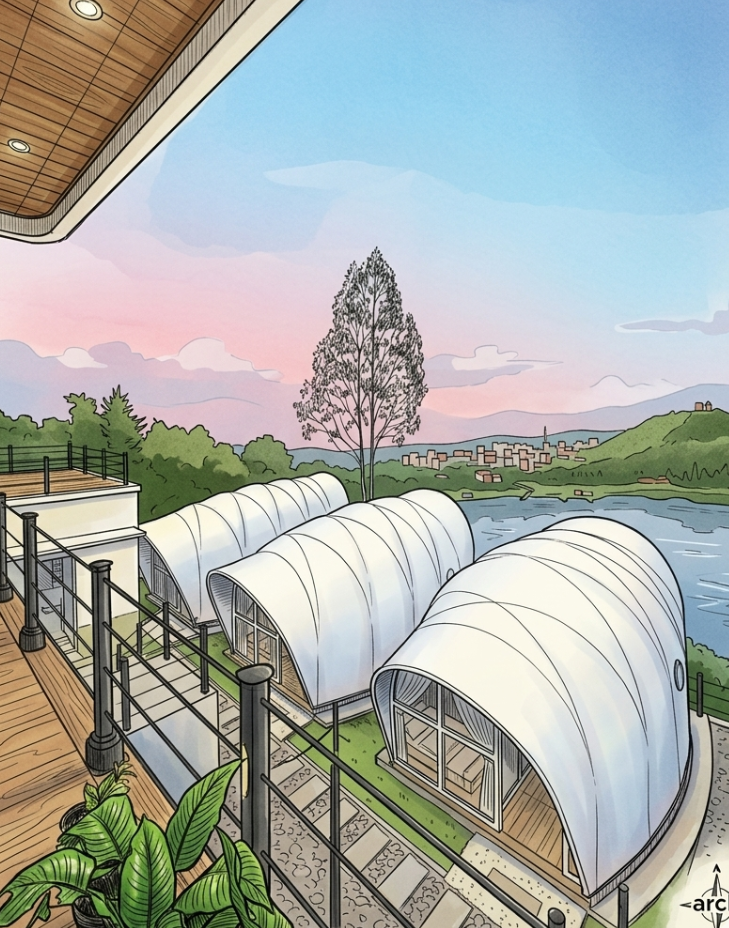 pembuatan glamping glampax xcoon model